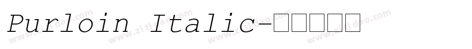 Purloin Italic字体转换